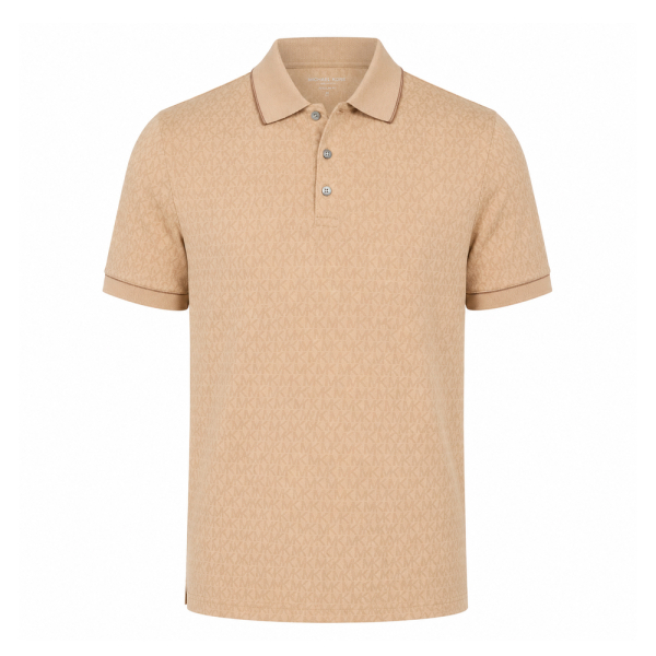 Michael Kors Polos Beige - Polo en maille unie avec logo - S - Ref 89 €
